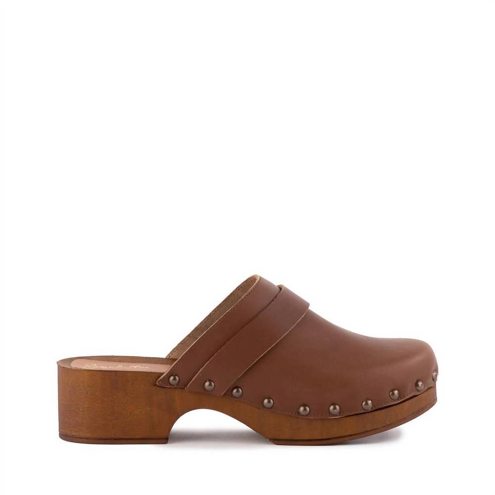 Seychelles Brown Leather Clog Mules